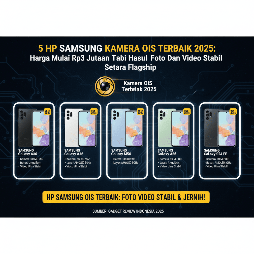5 HP Samsung Kamera OIS Terbaik 2025, Harga Mulai Rp3 Jutaan tapi Hasil Foto dan Video Stabil Setara Flagship