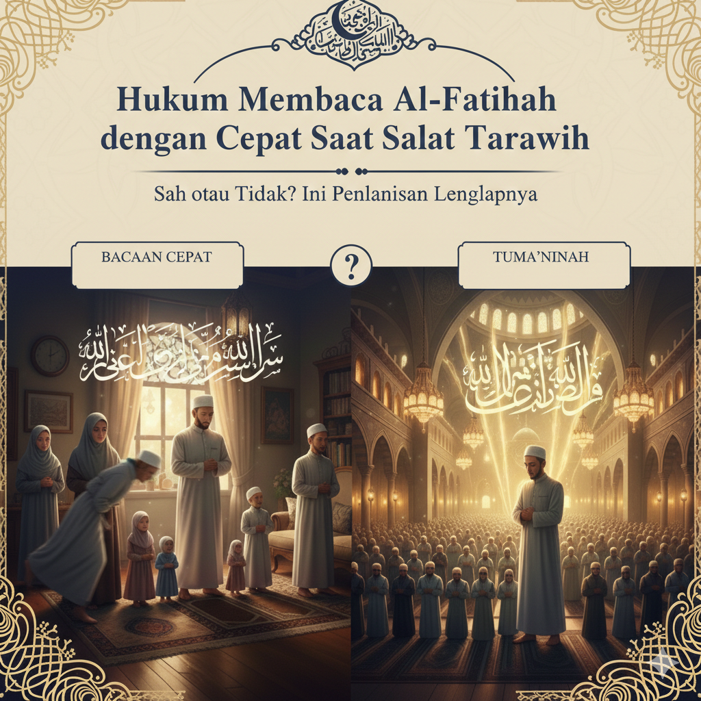 Hukum Membaca Al-Fatihah dengan Cepat Saat Salat Tarawih, Sah atau Tidak? Ini Penjelasan Lengkapnya