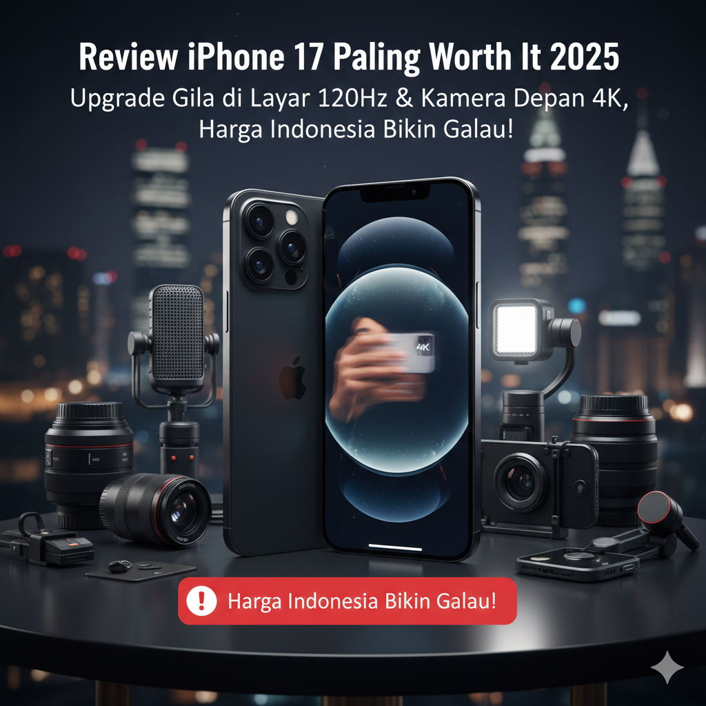 Review iPhone 17 Paling Worth It 2025: Upgrade Gila di Layar 120Hz & Kamera Depan 4K, Harga Indonesia Bikin Galau!