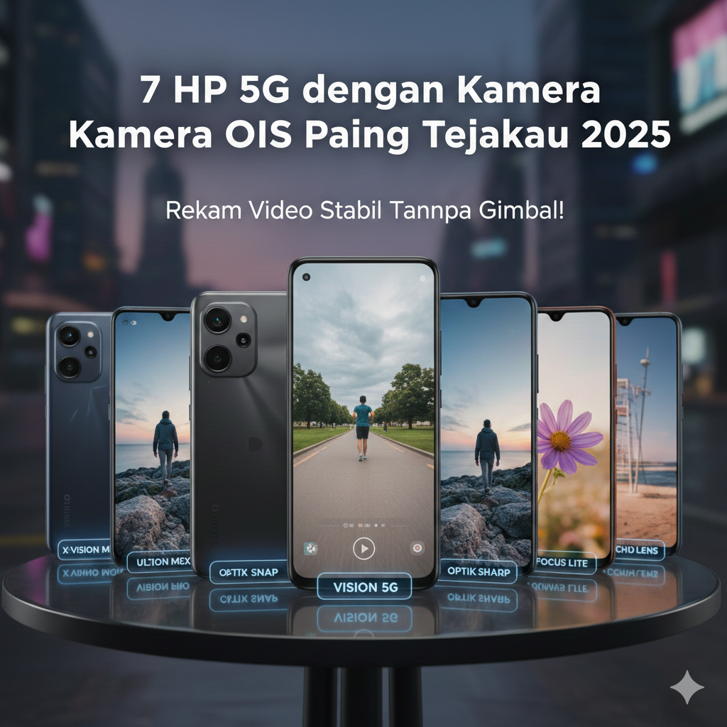 7 HP 5G dengan Kamera OIS Paling Terjangkau 2025, Rekam Video Stabil Tanpa Gimbal!