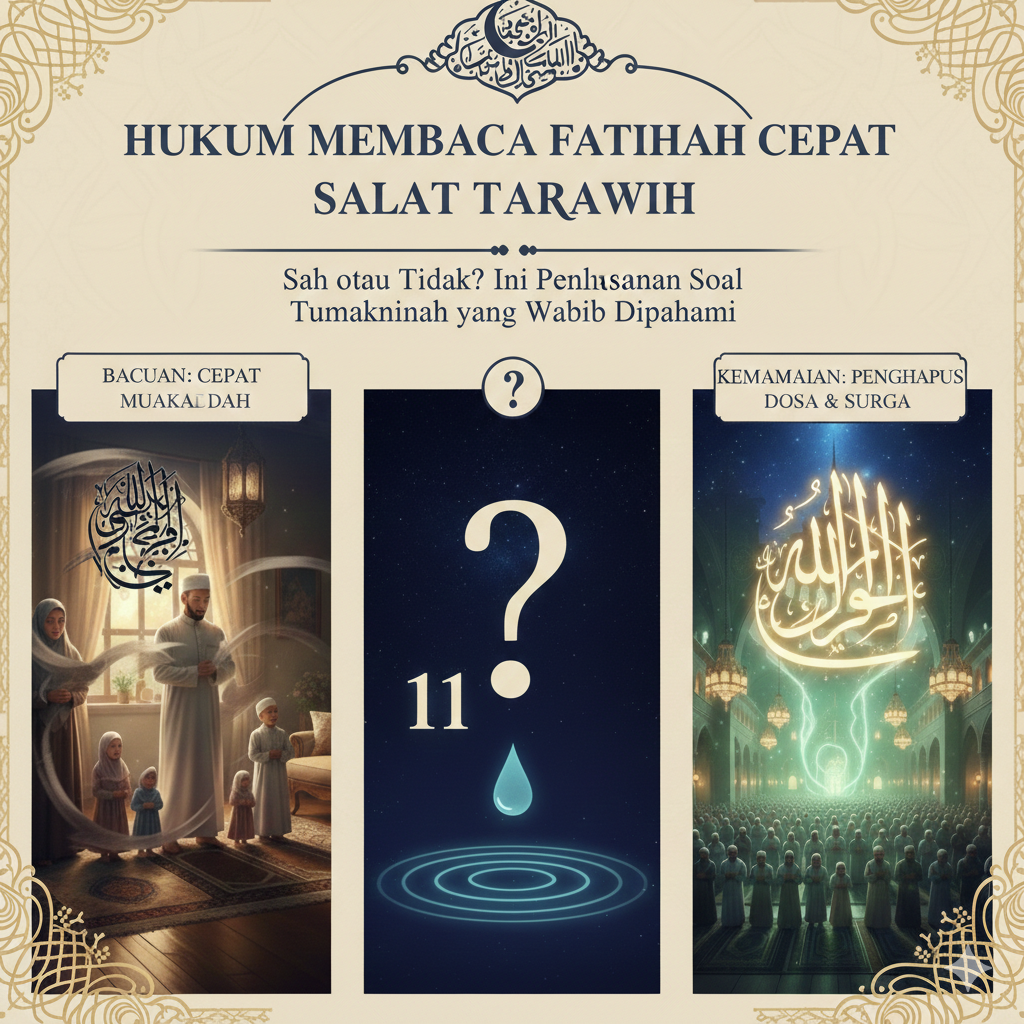 Hukum Membaca Fatihah Cepat Saat Salat Tarawih, Sah atau Tidak? Ini Penjelasan Soal Tumakninah yang Wajib Dipahami