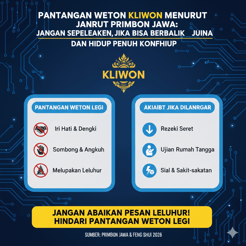 Pantangan Weton Kliwon Menurut Primbon Jawa: Jangan Sepelekan, Bisa Berbalik Jadi Ujian Hidup