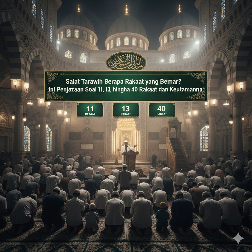 Salat Tarawih Berapa Rakaat yang Benar? Ini Penjelasan Soal 11, 13, hingga 40 Rakaat dan Keutamaannya
