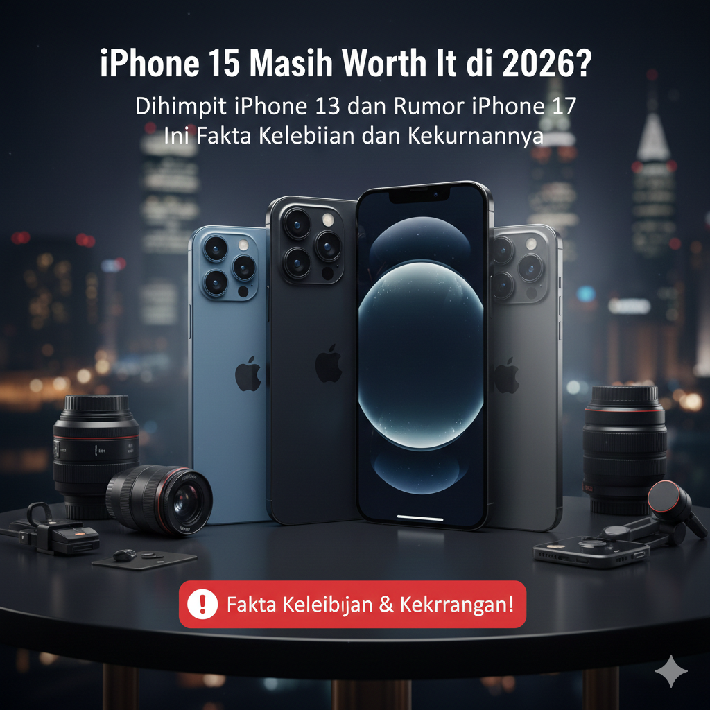 iPhone 15 Masih Worth It di 2026? Dihimpit iPhone 13 dan Rumor iPhone 17, Ini Fakta Kelebihan dan Kekurangannya