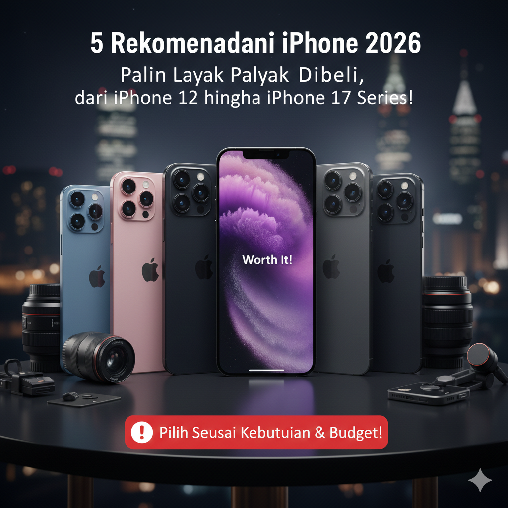 5 Rekomendasi iPhone 2026 Paling Layak Dibeli, dari iPhone 12 hingga iPhone 17 Series!