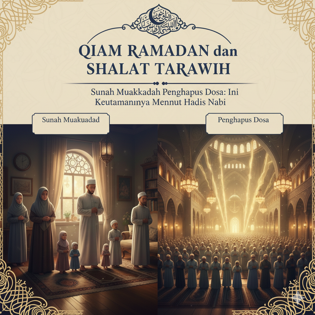 Qiam Ramadan dan Salat Tarawih, Sunah Muakkadah Penghapus Dosa: Ini Keutamaannya Menurut Hadis Nabi