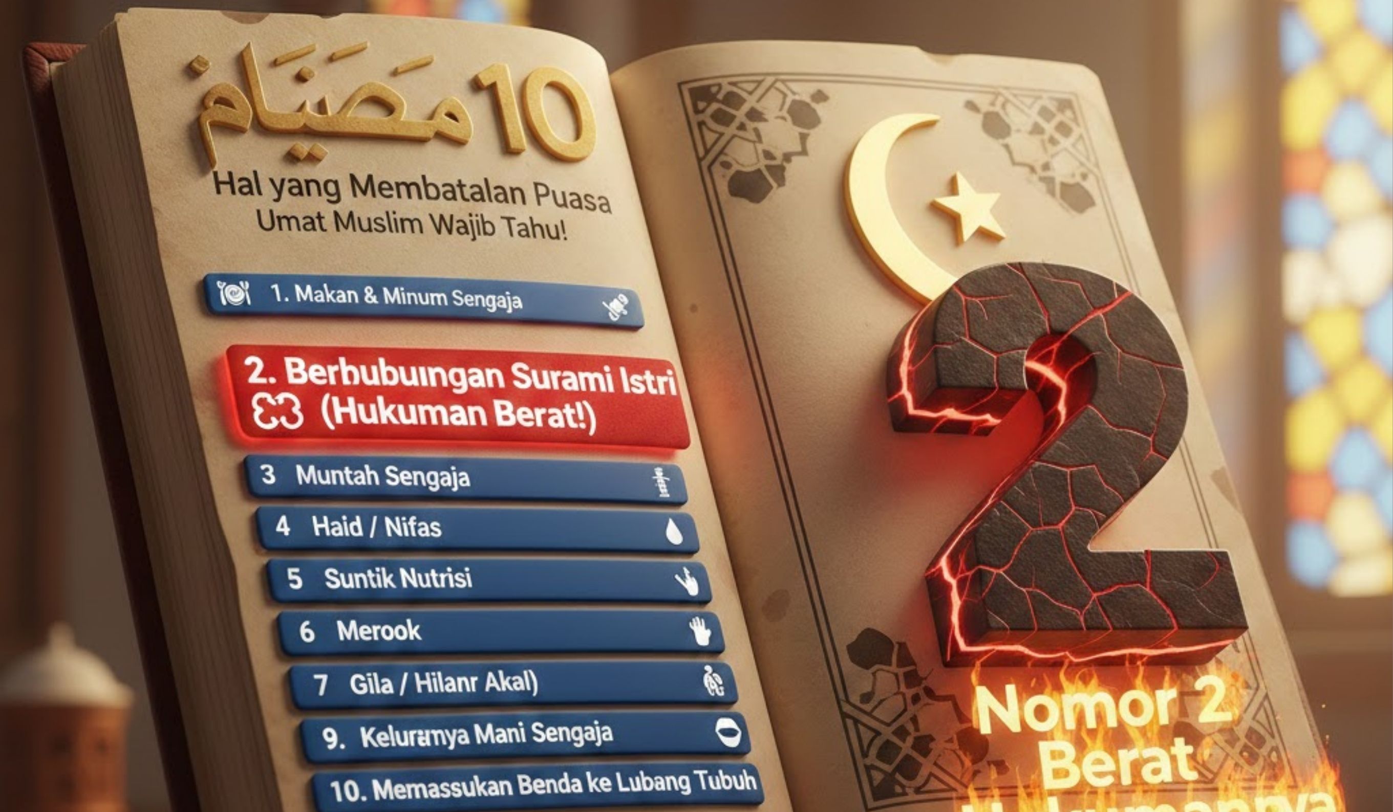Ini 10 hal yang membatalkan puasa yang wajib diketahui umat Muslim agar ibadah Ramadan tetap sah dan sempurna.