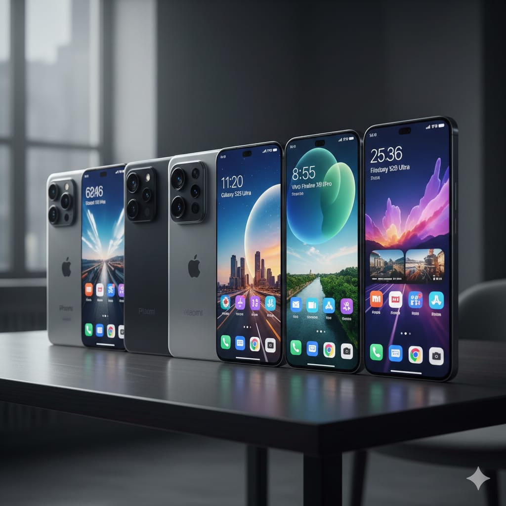 Temukan handphone kamera terbaik 2026: iPhone 17 Pro Max, Samsung S25 Ultra, Vivo X300 Pro, Xiaomi 15 Ultra, dan lainnya.