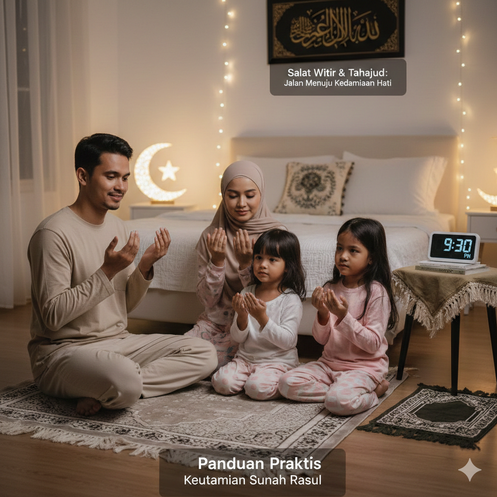 Salat Witir Sebelum Tidur dan Tahajud: Panduan Praktis Sesuai Kemampuan dengan Keutamaan Sunah Rasul