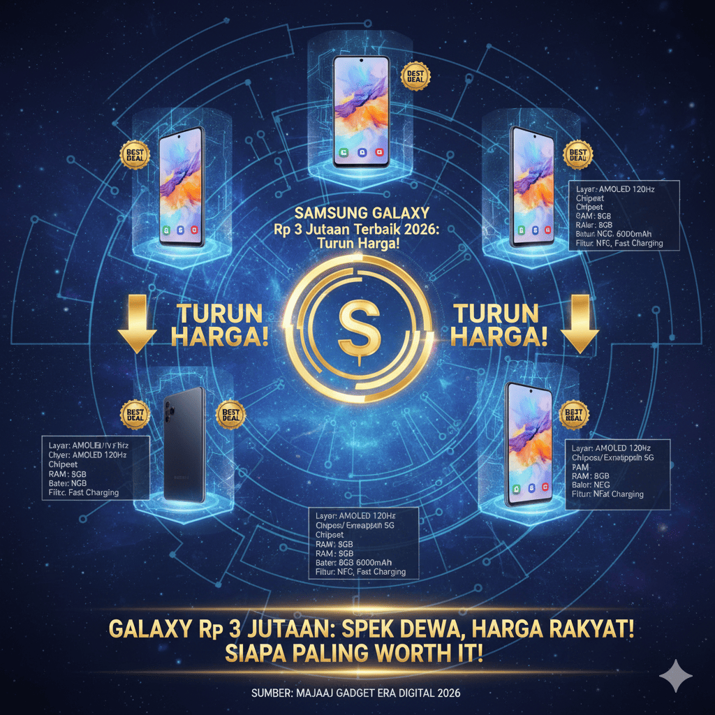 5 HP Samsung Rp 3 Jutaan Terbaik 2026, Galaxy A17 5G hingga A34 5G Turun Harga, Ini yang Paling Worth It!