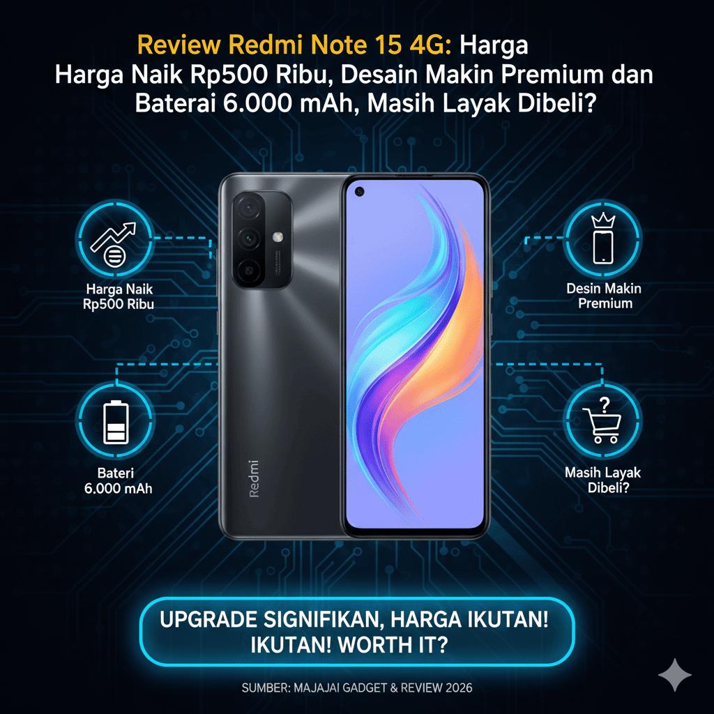 Review Redmi Note 15 4G: Harga Naik Rp500 Ribu, Desain Makin Premium dan Baterai 6.000 mAh, Masih Layak Dibeli?