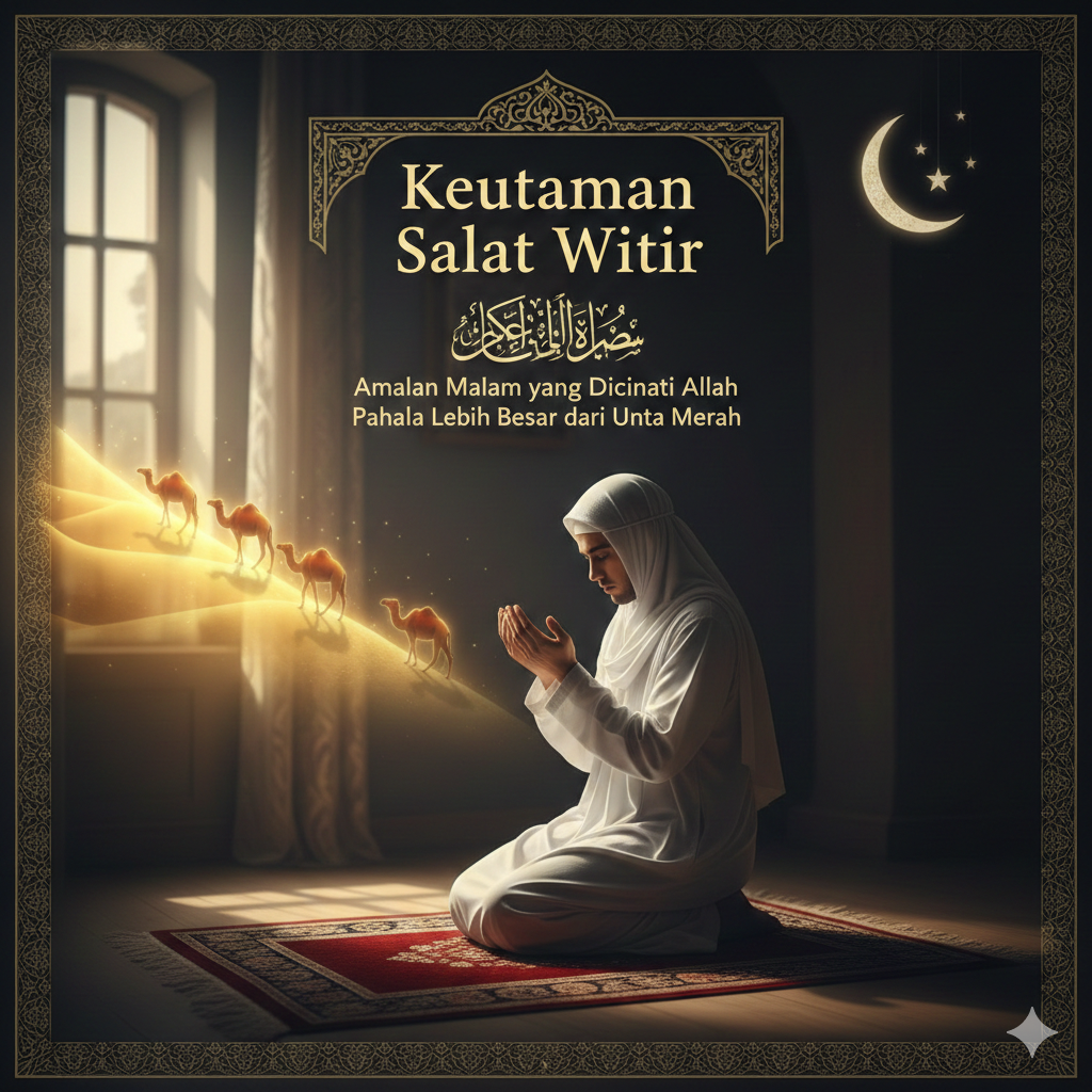 Keutamaan Salat Witir: Amalan Malam yang Dicintai Allah dan Pahala Lebih Besar dari Unta Merah