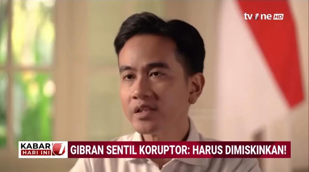 RUU Perampasan Aset didesak Gibran segera disahkan agar koruptor dimiskinkan dan uang negara kembali.