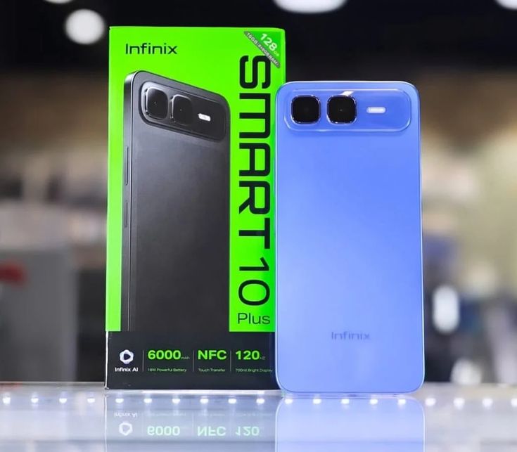 Infinix Smart 10 Plus: HP Rp1,5 jutaan dengan desain premium, baterai 6000 mAh, layar 120 Hz, RAM 8 GB, NFC, dan fitur lengkap untuk penggunaan sehari-hari.(Pinterest)