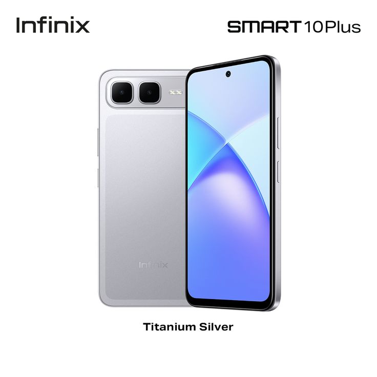 Review Infinix Smart 10 Plus dengan baterai 6000 mAh, desain futuristik dan layar 120 Hz, cocok jadi HP Rp1 jutaan terbaik.(Pinterest)