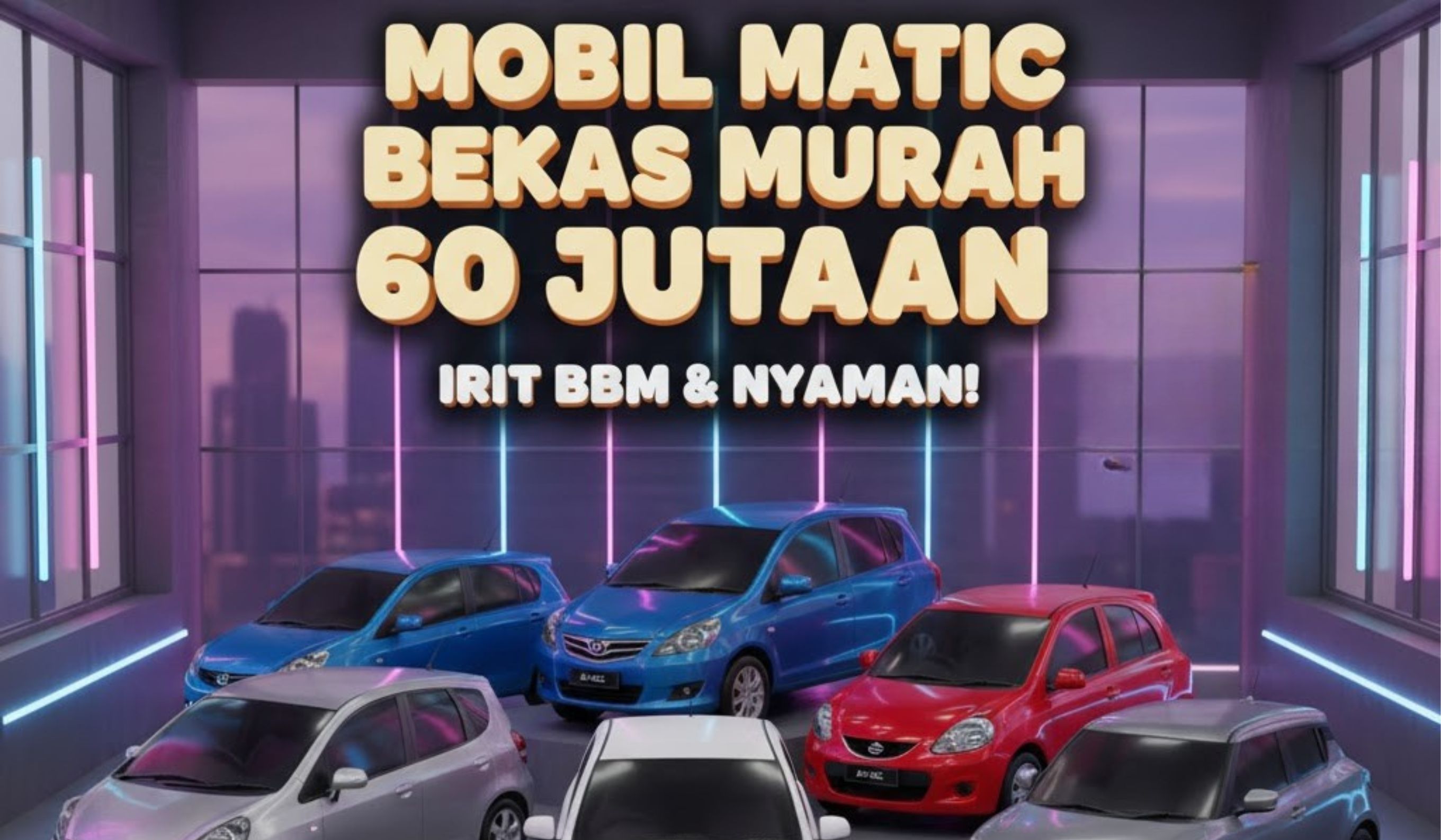 Mobil matic bekas murah 60 jutaan, irit BBM dan nyaman! Simak 5 pilihan terbaik yang layak diburu sebelum kehabisan.