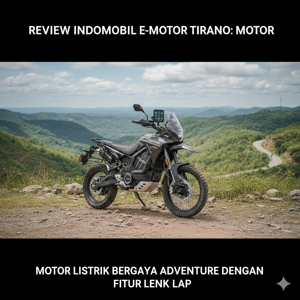 Review Indomobil E-Motor Tirano: Motor Listrik Bergaya Adventure dengan Fitur Lengkap