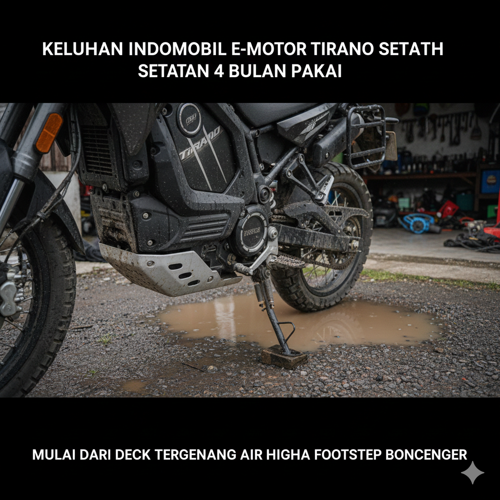 Keluhan Indomobil E-Motor Tirano Setelah 4 Bulan Pakai, Mulai dari Deck Tergenang Air hingga Footstep Boncenger
