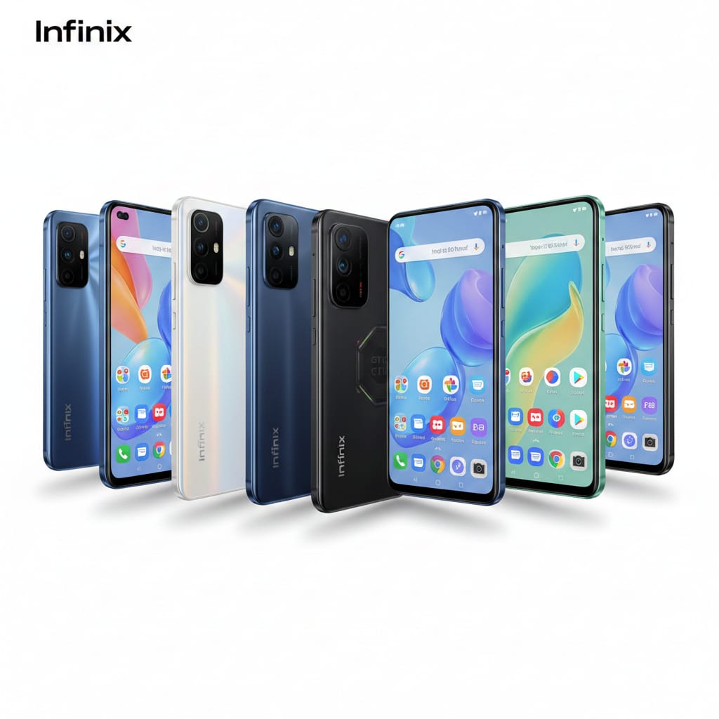 7 HP Infinix terbaik harga 1&ndash;2 jutaan akhir 2025, layar AMOLED, baterai besar &amp; performa cepat untuk gaming ringan.