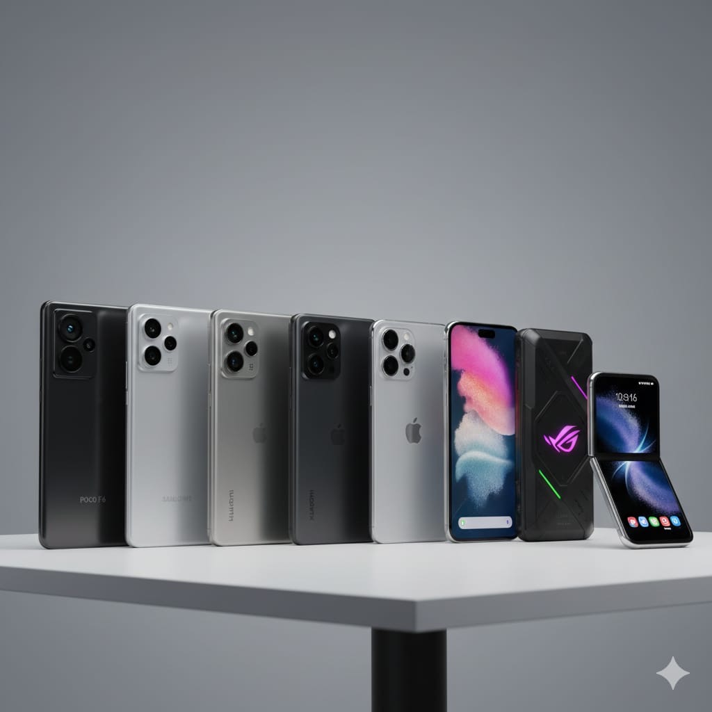 7 HP spek dewa turun harga awal 2026 dari Poco F6 sampai Samsung Galaxy Z Flip 6, pilihan tepat buat upgrade sekarang.