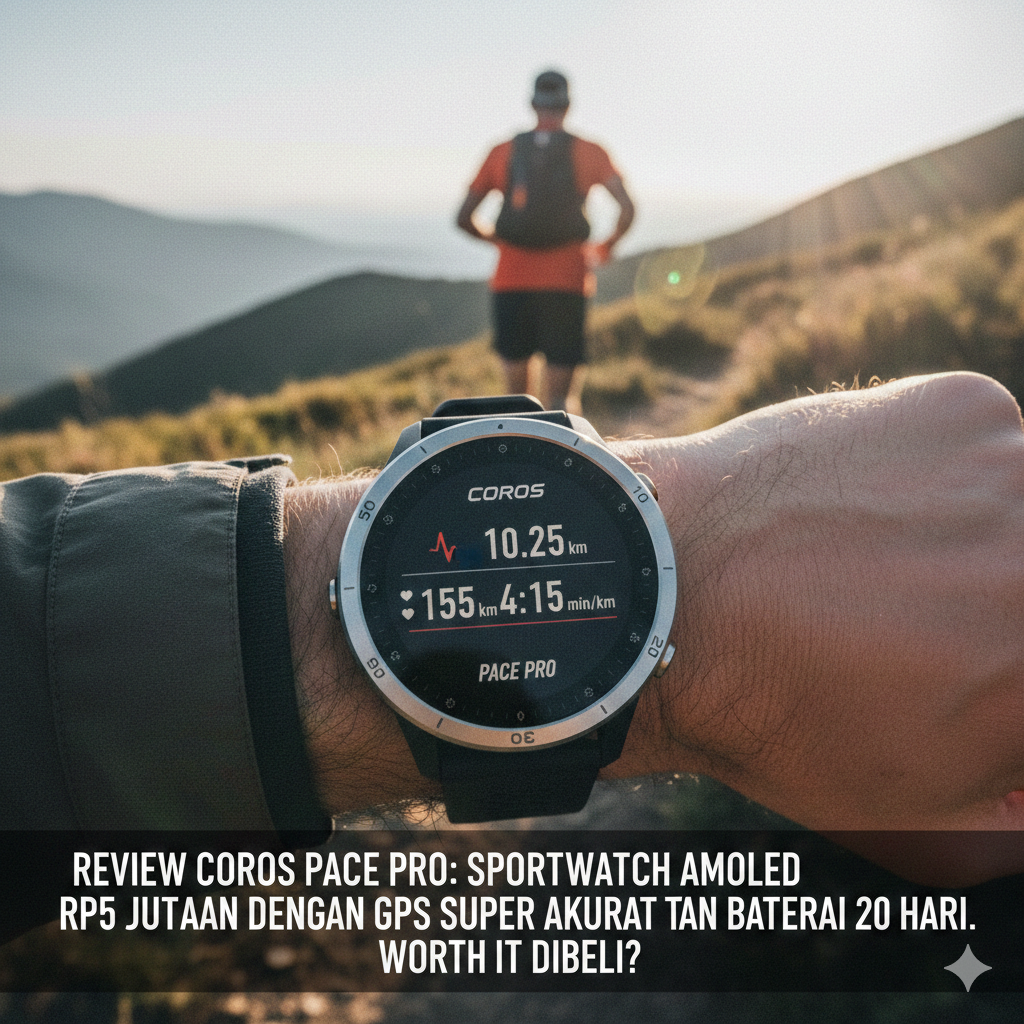 Review Coros Pace Pro: Sportwatch AMOLED Rp5 Jutaan dengan GPS Super Akurat dan Baterai 20 Hari, Worth It Dibeli?