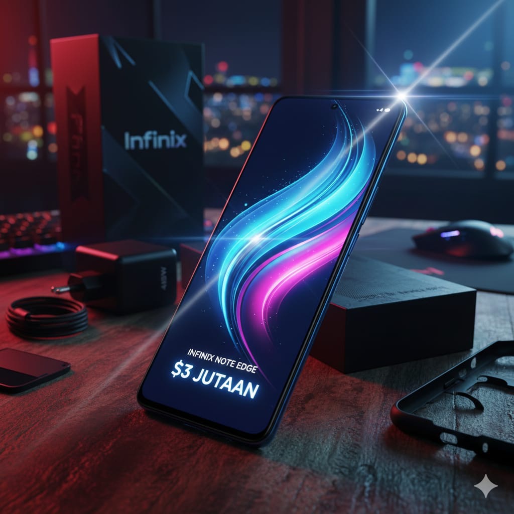 Infinix Note Edge hadir dengan baterai 6500 mAh paling tipis dan desain mirip iPhone. Dijual Rp 3,5 juta, layak dibeli?