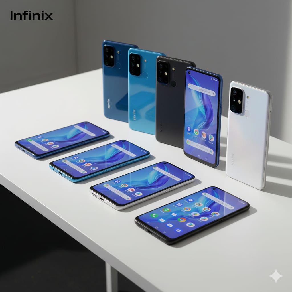 7 HP Infinix terbaru Desember 2025, harga mulai 1,1 jutaan hingga 4,7 juta. Layar AMOLED, kamera 108 MP, cocok gaming dan fotografi.