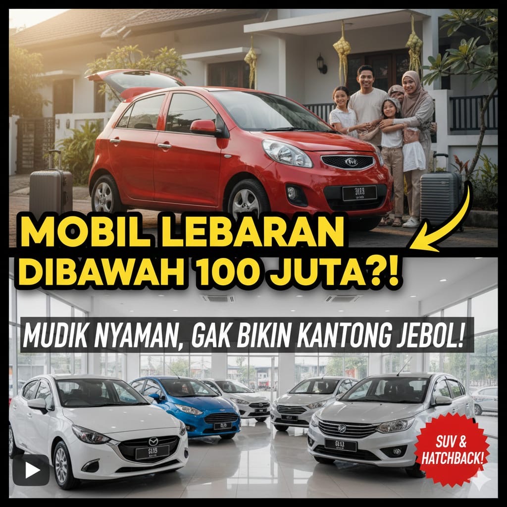 Rekomendasi mobil bekas di bawah Rp100 juta untuk Lebaran, dari Kia Picanto hingga Wuling Confero, bisa kredit DP minim.