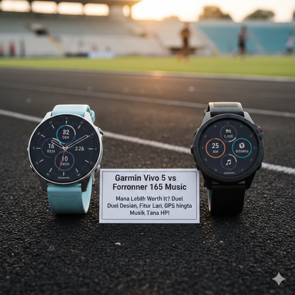 Garmin Vivoactive 5 vs Garmin Forerunner 165 Music, Mana Lebih Worth It? Duel Desain, Fitur Lari, GPS hingga Musik Tanpa HP!
