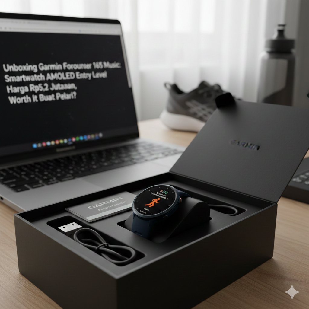 Unboxing Garmin Forerunner 165 Music: Smartwatch AMOLED Entry Level Harga Rp5,2 Jutaan, Worth It Buat Pelari?