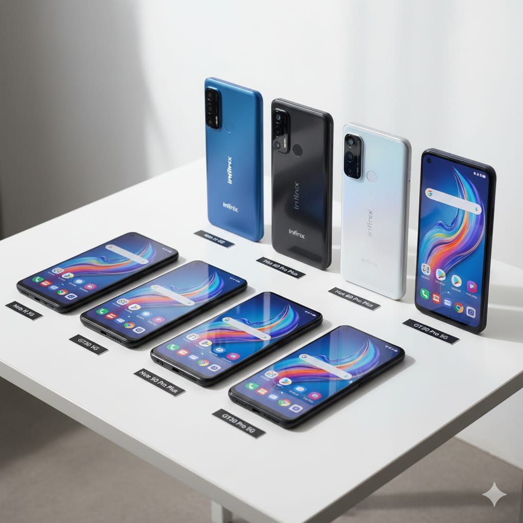 7 HP Infinix terbaru 2026 harga 2&ndash;4 jutaan, layar AMOLED &amp; IPS, baterai besar, gaming lancar, performa multitasking tinggi.