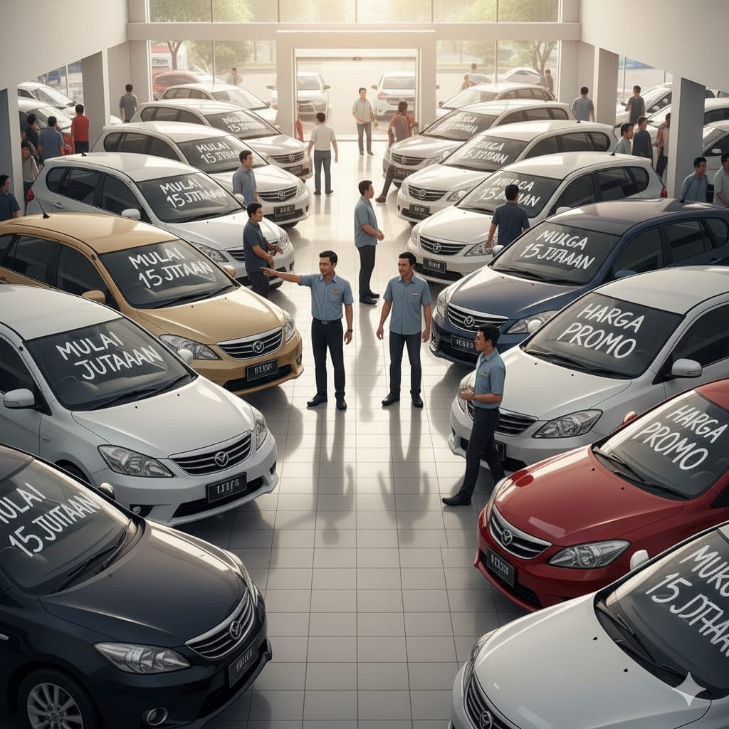 Harga mobil bekas murah di Alvaris Motor mulai Rp15 juta. Ada sedan, Kijang, hingga mobil matic siap pakai.