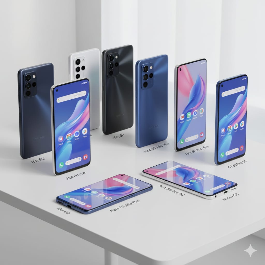 7 HP Infinix terbaik 2026 harga 1&ndash;3 jutaan, layar AMOLED &amp; IPS, baterai besar, performa gaming dan multitasking mumpuni. 