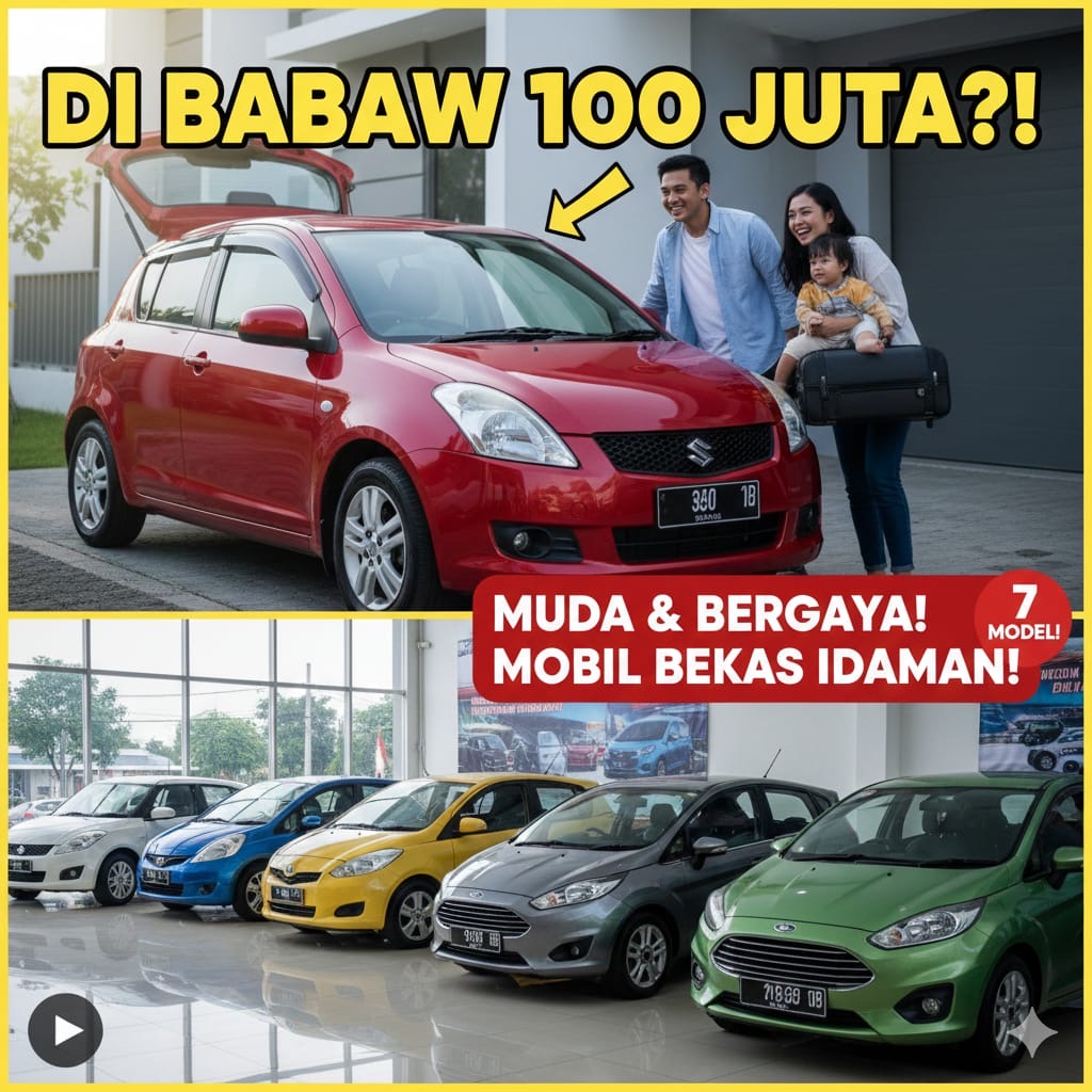 Rekomendasi mobil hatchback bekas di bawah Rp100 juta yang lebih bagus dari LCGC, irit dan nyaman untuk harian.