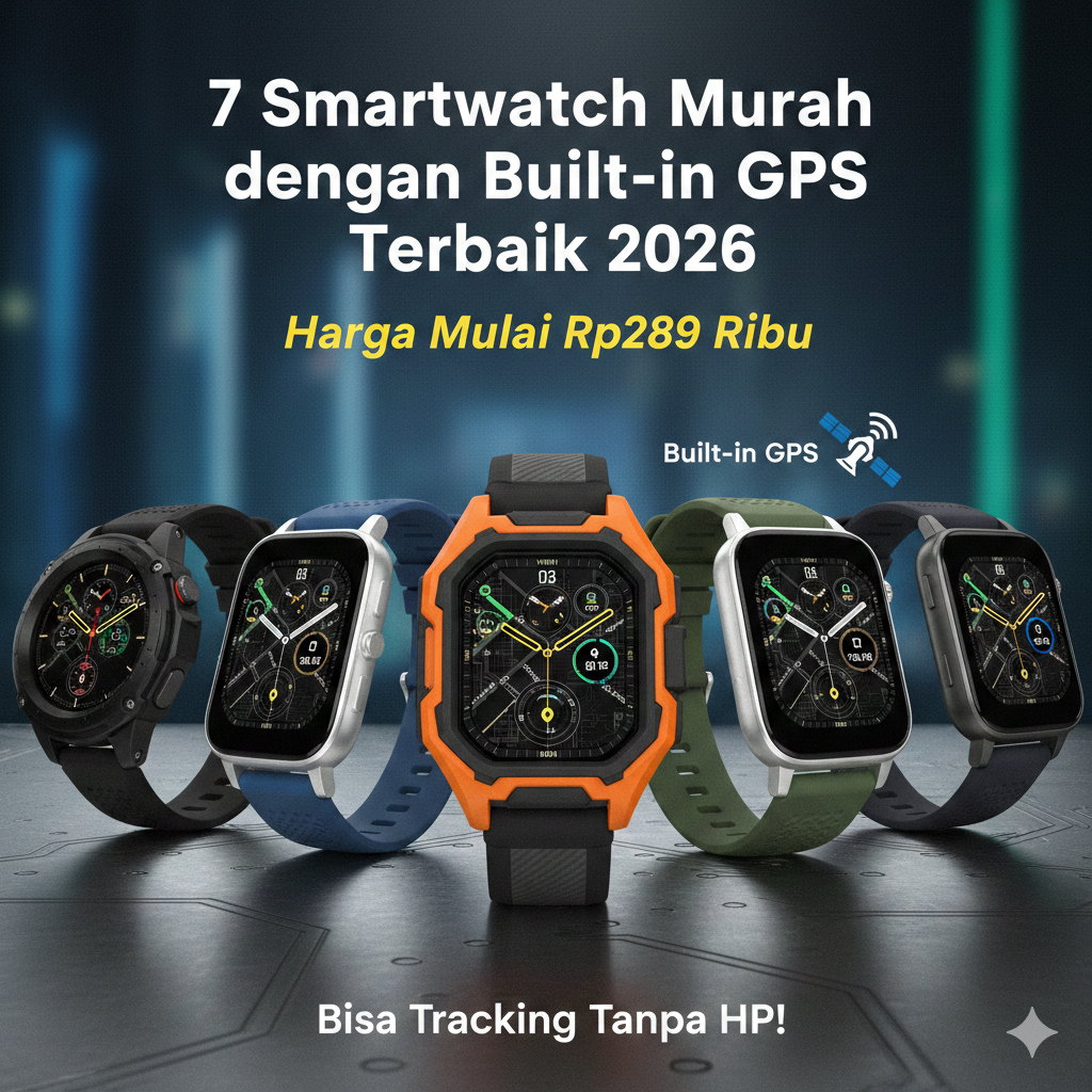 7 Smartwatch Murah dengan Built-in GPS Terbaik 2026, Harga Mulai Rp289 Ribu Bisa Tracking Tanpa HP!