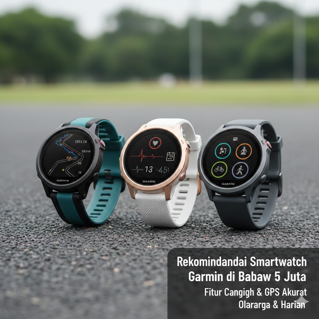 Rekomendasi Smartwatch Garmin di Bawah 5 Juta, Fitur Canggih dan GPS Akurat Cocok untuk Olahraga hingga Harian