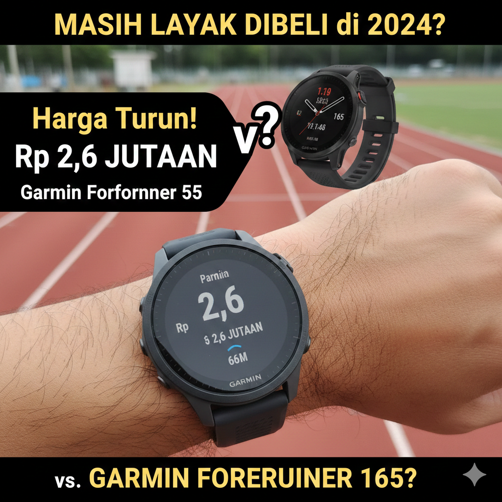 Harga Turun ke Rp 2,6 Jutaan! Review Garmin Forerunner 55, Masih Layak Dibeli di 2024 atau Kalah dari Forerunner 165?