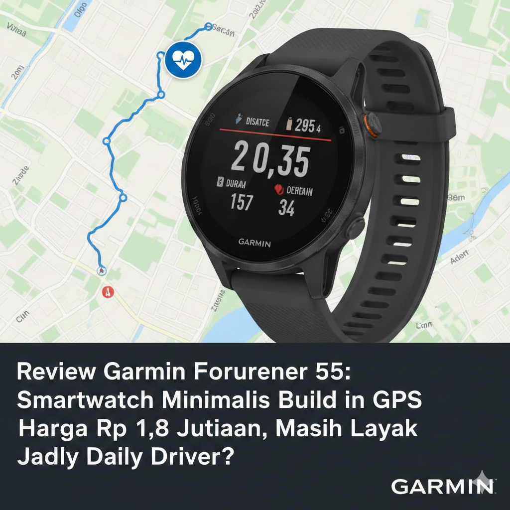 Review Garmin Forerunner 55: Smartwatch Minimalis Build in GPS Harga Rp 1,8 Jutaan, Masih Layak Jadi Daily Driver?  
