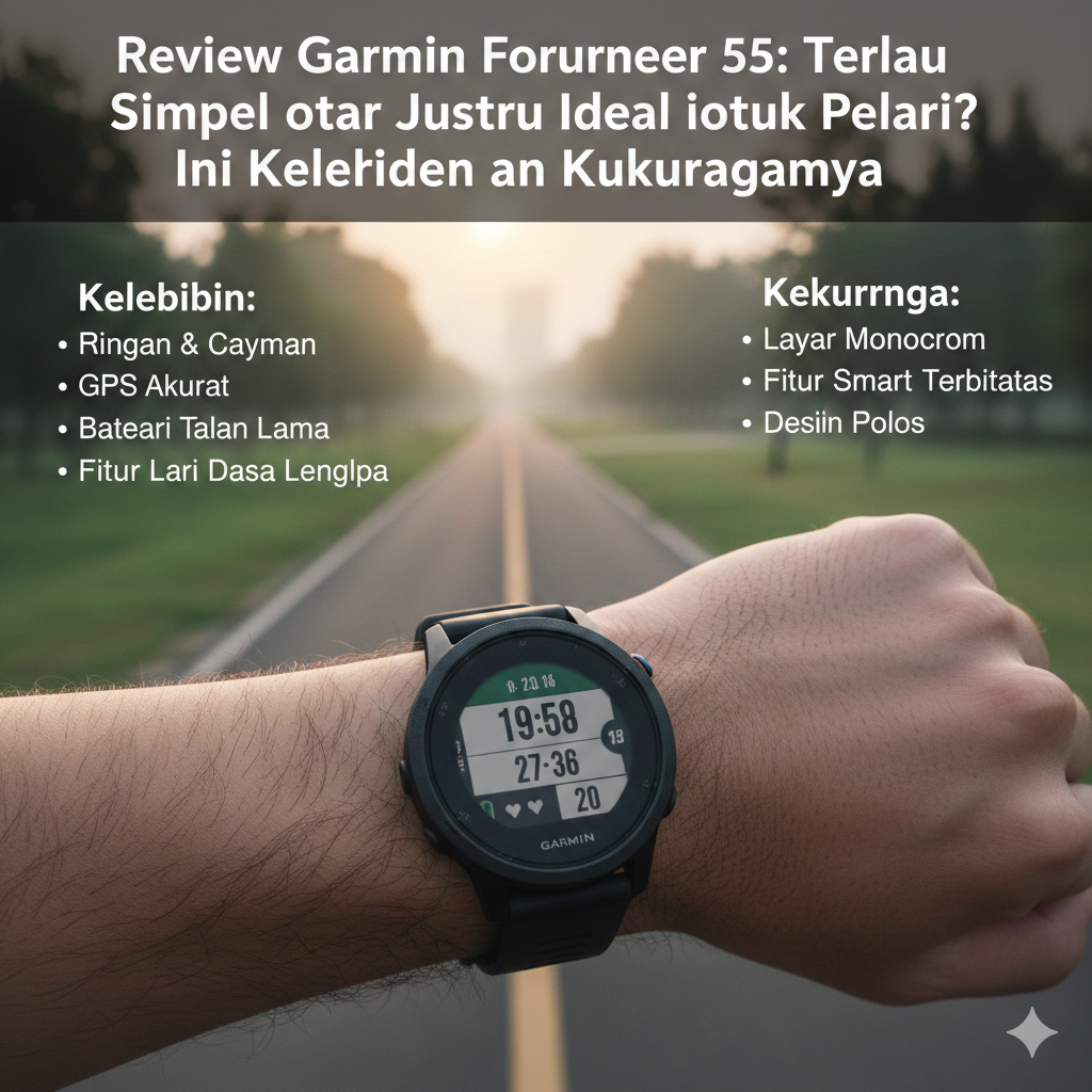 Review Garmin Forerunner 55: Terlalu Simpel atau Justru Ideal untuk Pelari? Ini Kelebihan dan Kekurangannya  