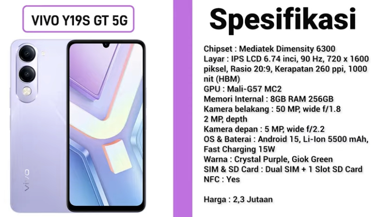 Sedang cari rekomendasi HP Vivo 5G RAM 8/256 GB? Simak 7 pilihan terbaik 2026 dari seri Y, V, hingga iQOO dengan performa kencang dan baterai jumbo!