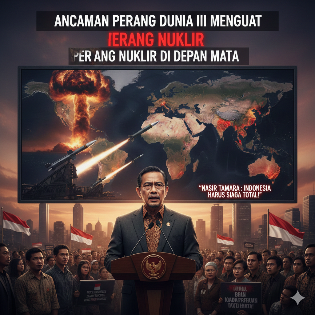Ancaman Perang Dunia Ketiga dan Perang Nuklir Menguat, Nasir Tamara Ingatkan Indonesia Harus Siaga Total