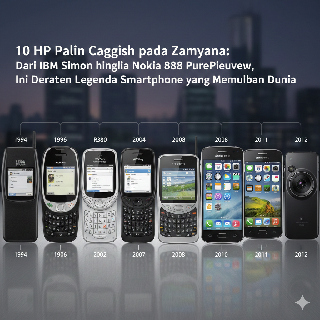10 HP Paling Canggih pada Zamannya: Dari IBM Simon hingga Nokia 808 PureView, Ini Deretan Legenda Smartphone yang Mengubah Dunia