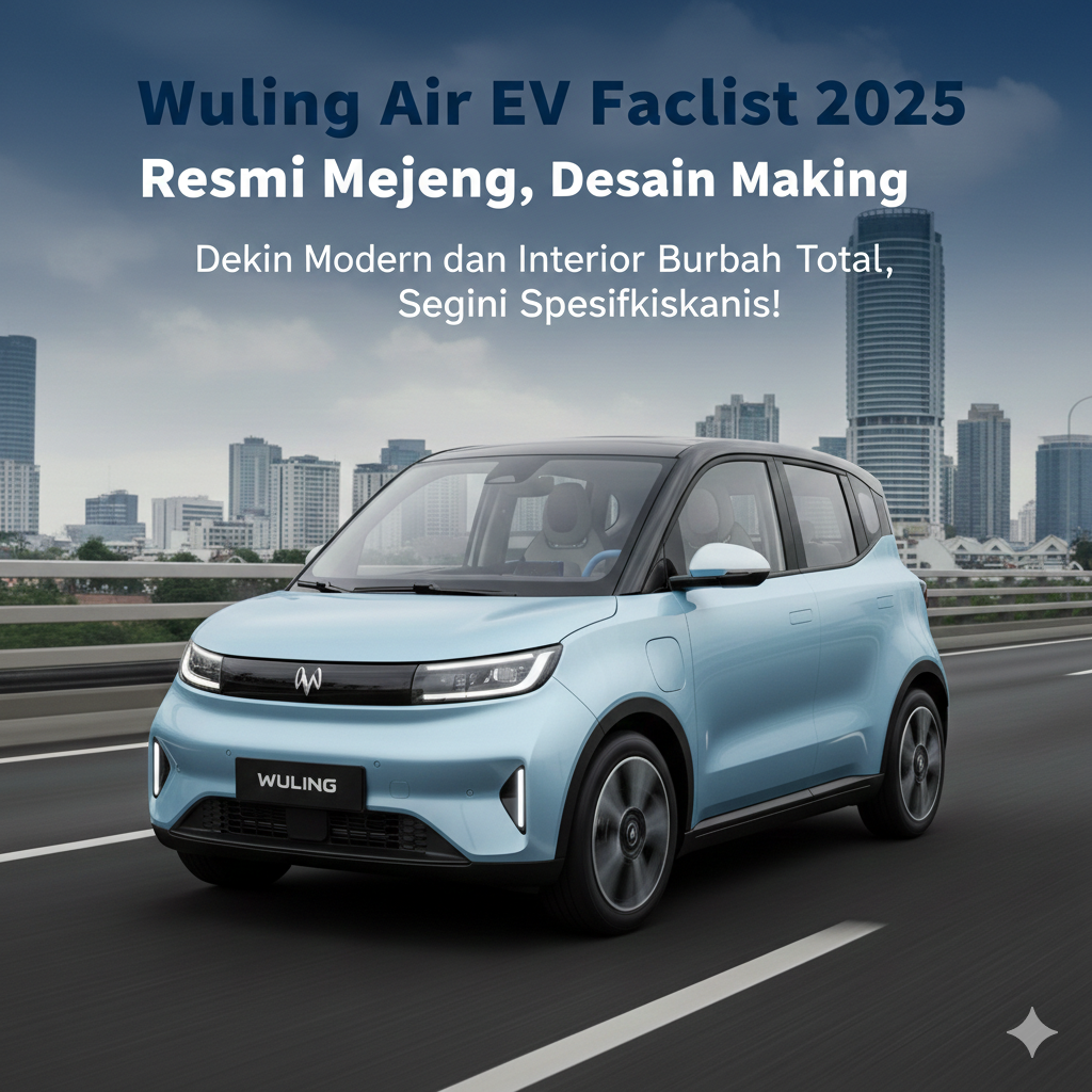 Wuling Air ev Facelift 2025 Resmi Mejeng, Desain Makin Modern dan Interior Berubah Total, Segini Spesifikasinya!