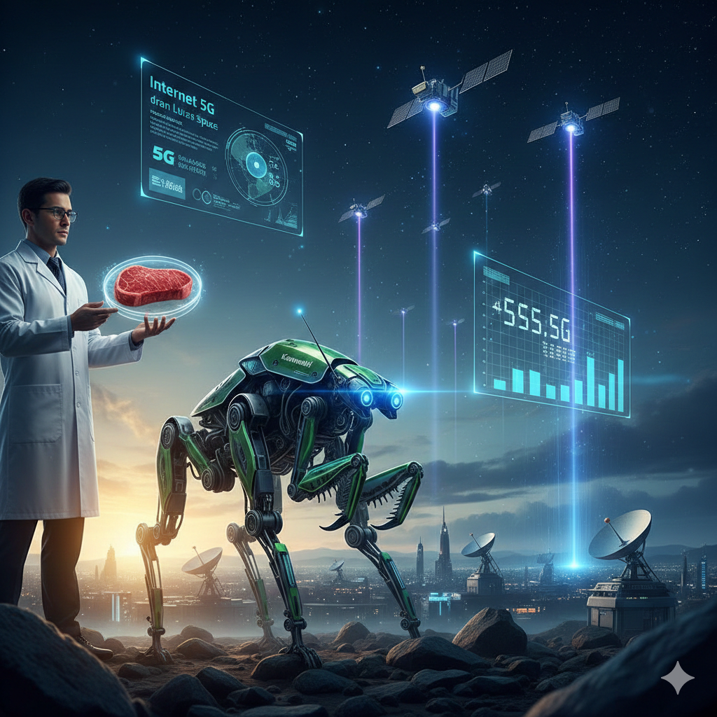 Inovasi Teknologi 2025&ndash;2026: Robot Berkaki Kawasaki Corleo, Daging Lab, hingga Internet 5G dari Luar Angkasa