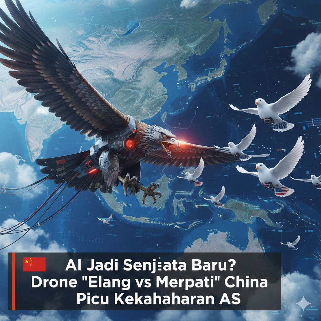 AI Jadi Senjata Baru? Drone &ldquo;Elang vs Merpati&rdquo; China Picu Kekhawatiran AS