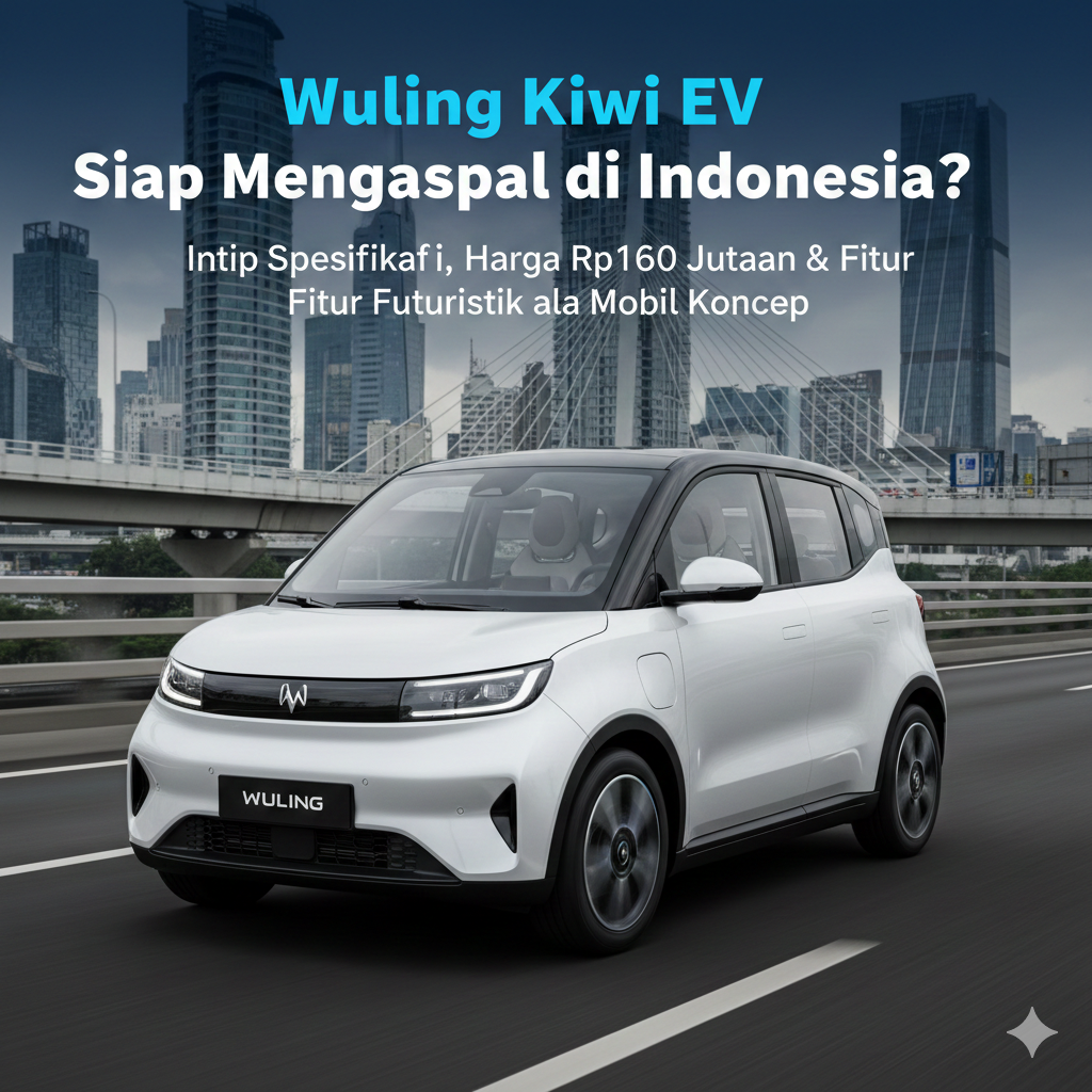 Wuling Kiwi EV Siap Mengaspal di Indonesia? Intip Spesifikasi, Harga Rp160 Jutaan dan Fitur Futuristik ala Mobil Konsep