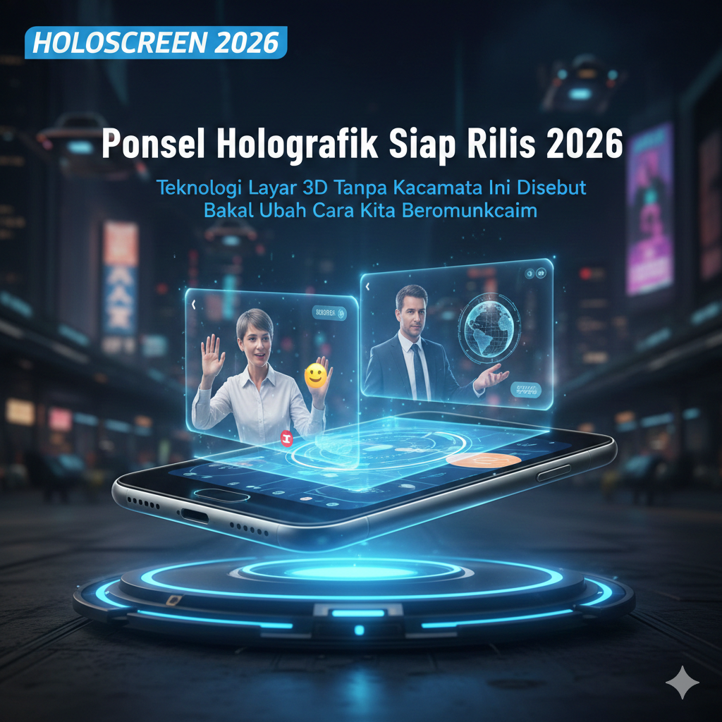 Ponsel Holografik Siap Rilis 2026? Teknologi Layar 3D Tanpa Kacamata Ini Disebut Bakal Ubah Cara Kita Berkomunikasi