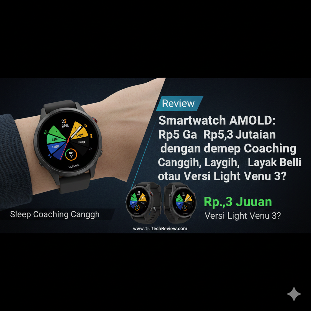 Review Garmin Vivoactive 5: Smartwatch AMOLED Rp5,3 Jutaan dengan Sleep Coaching Canggih, Layak Beli atau Versi Light Venu 3?  