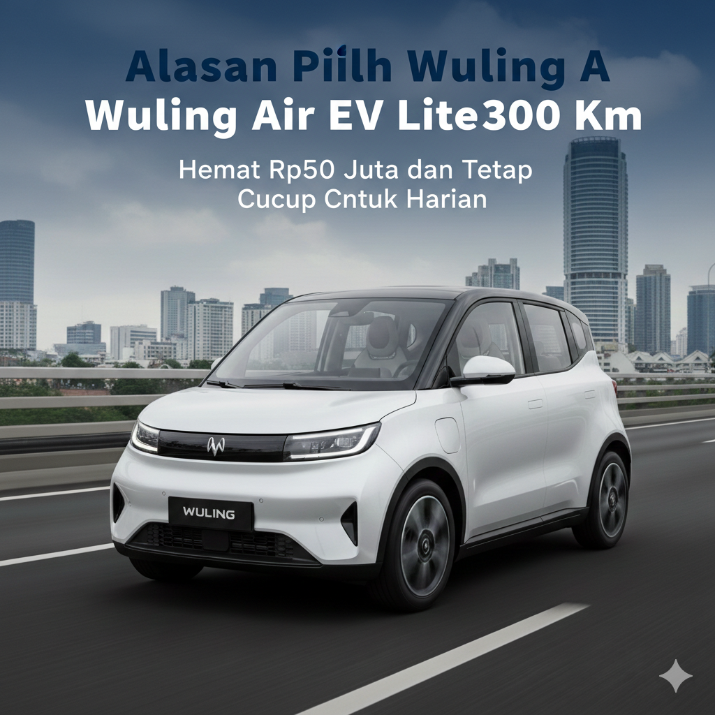 Alasan Pilih Wuling Air EV Lite 300 Km, Hemat Rp50 Juta dan Tetap Cukup untuk Harian