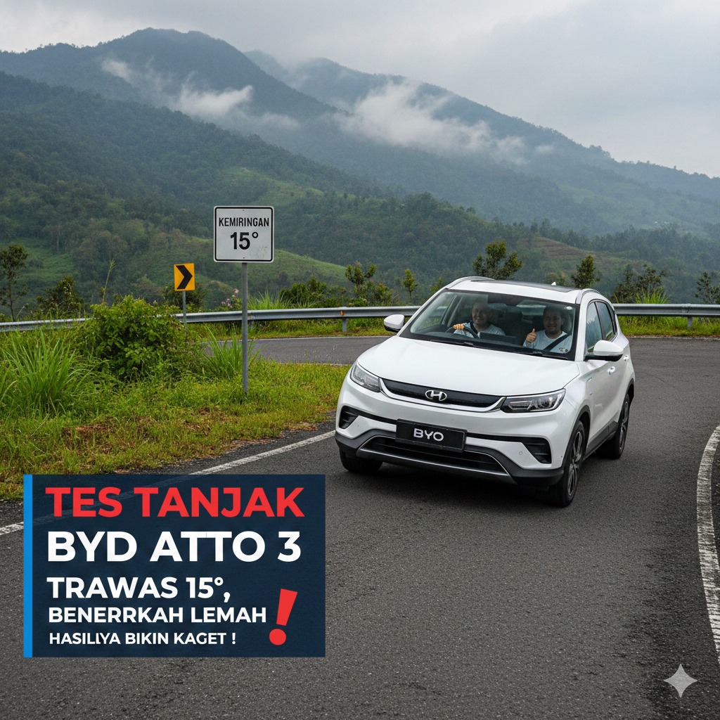 Tes Tanjak BYD Atto 1 di Trawas 15 Derajat, Benarkah Lemah? Hasilnya Bikin Kaget!